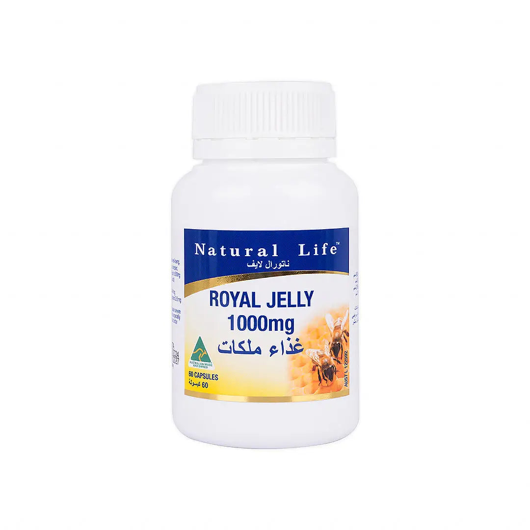 Natural Life Royal Jelly 1000mg 60 Capsules