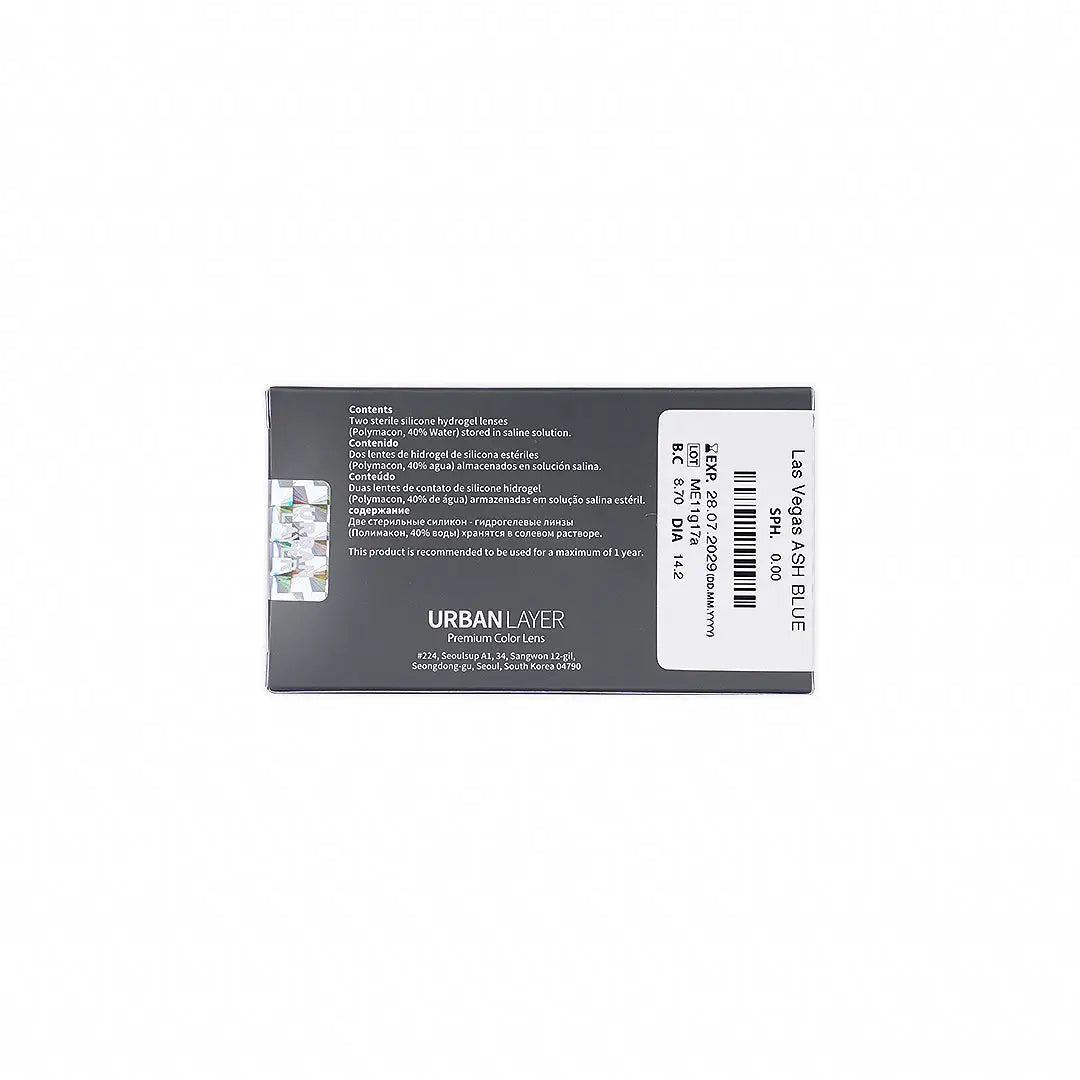 Urban Layer Yearly Lenses 2pcs-Las Vegas Ash Blue