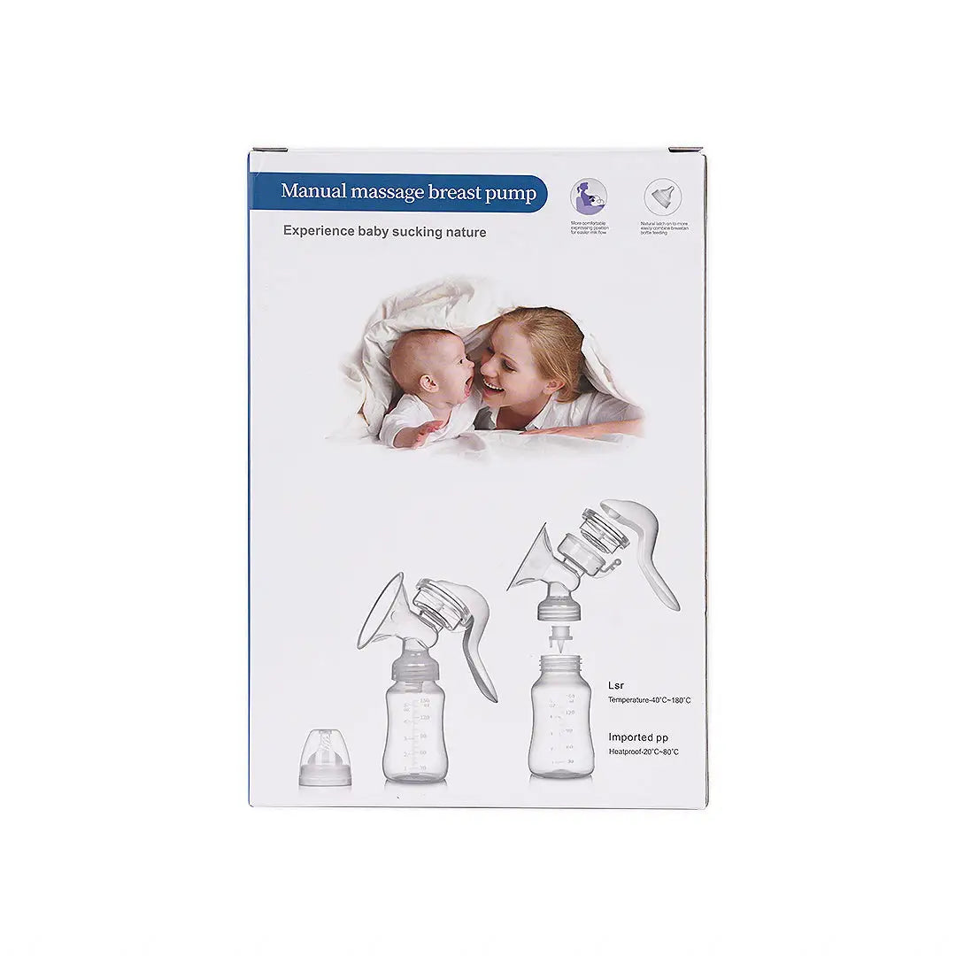 55994-Black &amp; Brown Manual Massage Breast Pump Rh-188 +3