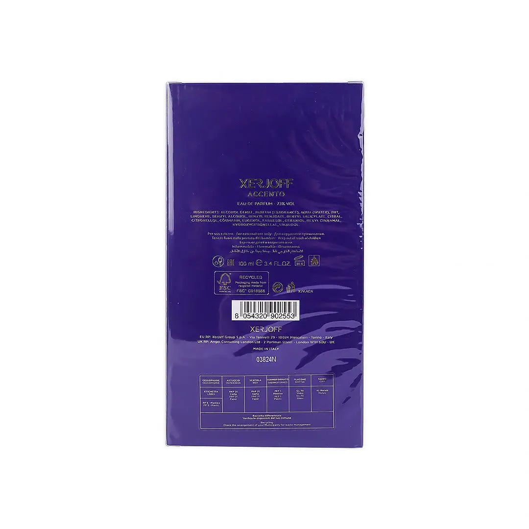 Xerjoff Accento EDP 100ml-Unisex