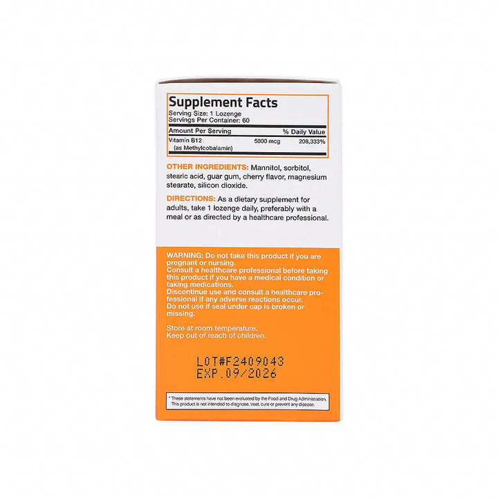 56011-Bronson Methyl  B12 5000Mg 60Tab +6