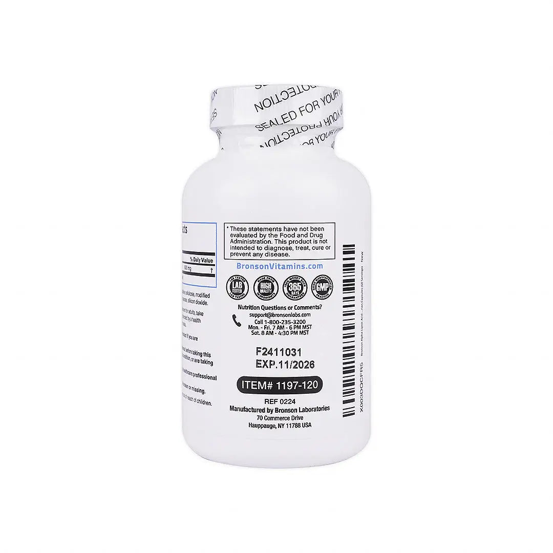 Bronson Alpha Lipoic Acid 600Mg 120Tab