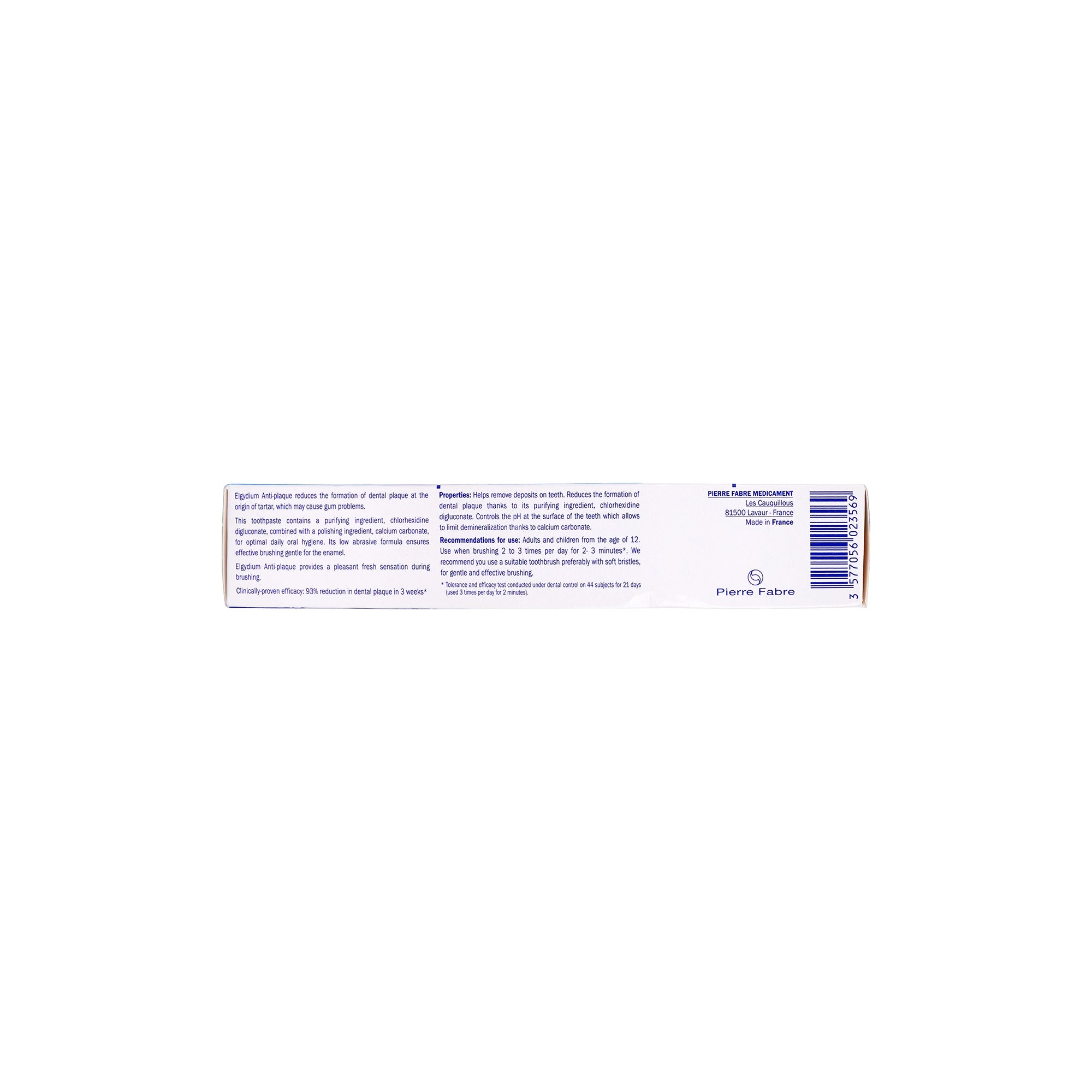 56035-Elgydium Anti-plaque Toothpaste 75ml +3