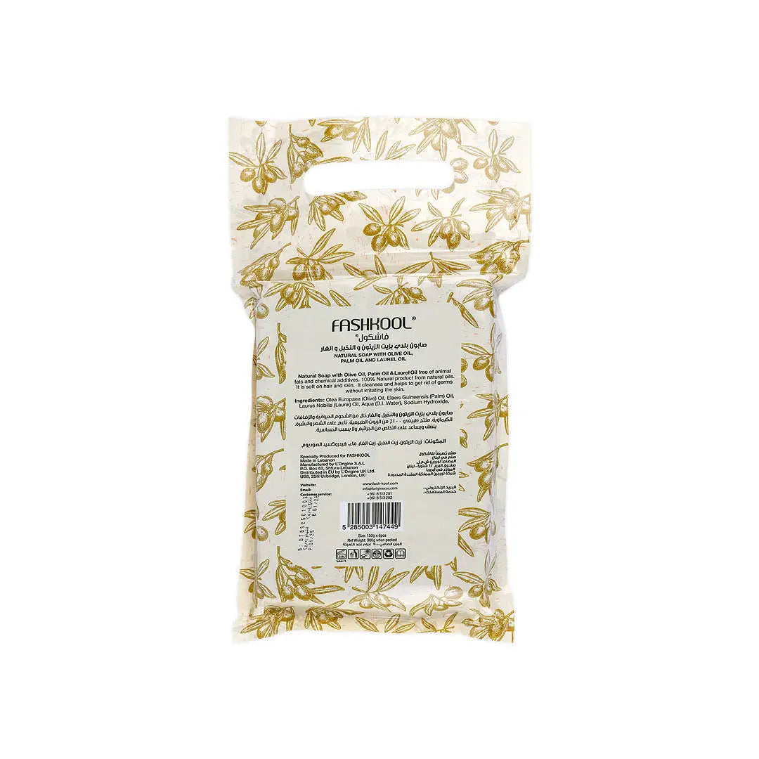 Fash Kool Natural Soap With Olive Oil 150g*6Pcs