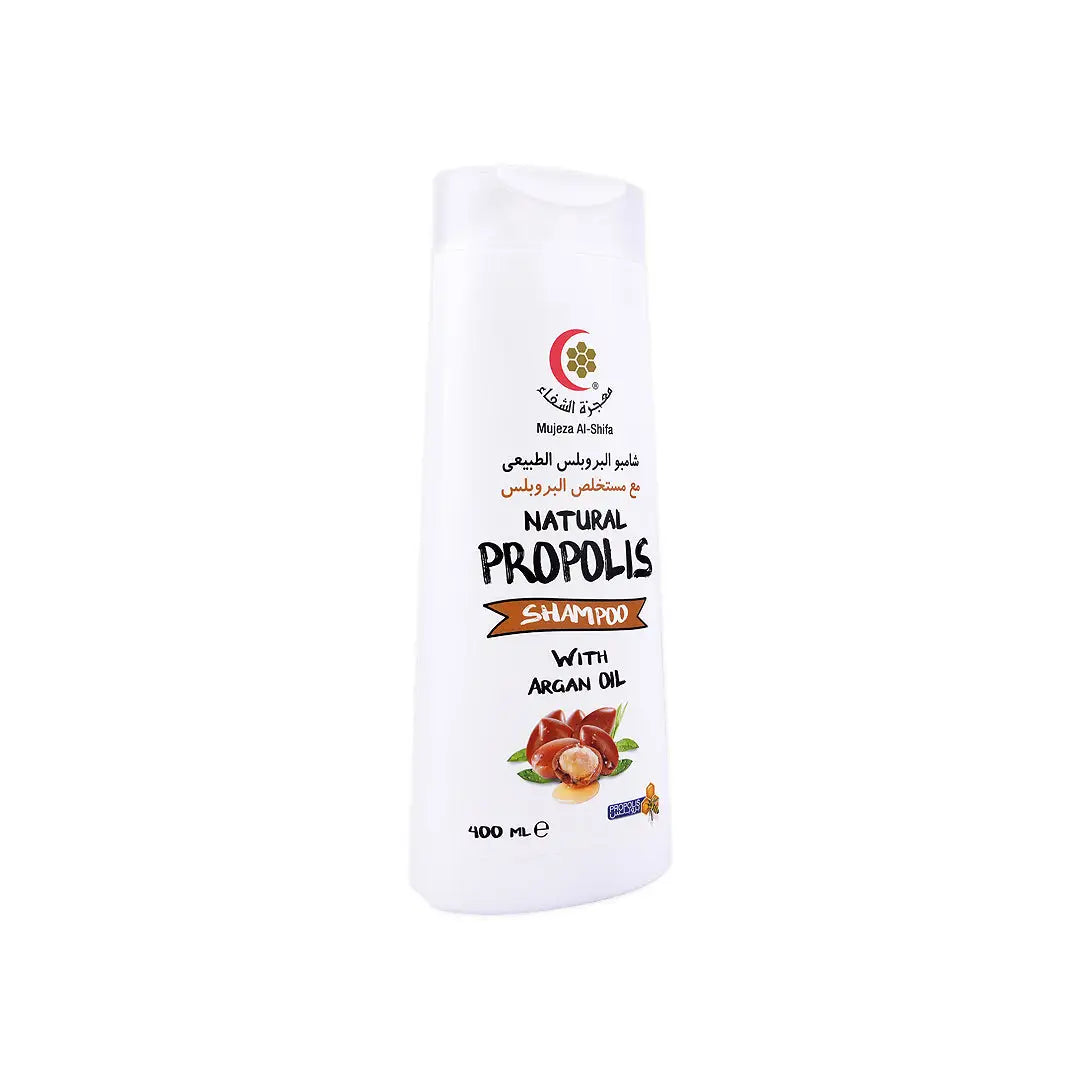 56050-Mujezat Alshifa Propolis with Aragan Hair Shampoo 400ml +2