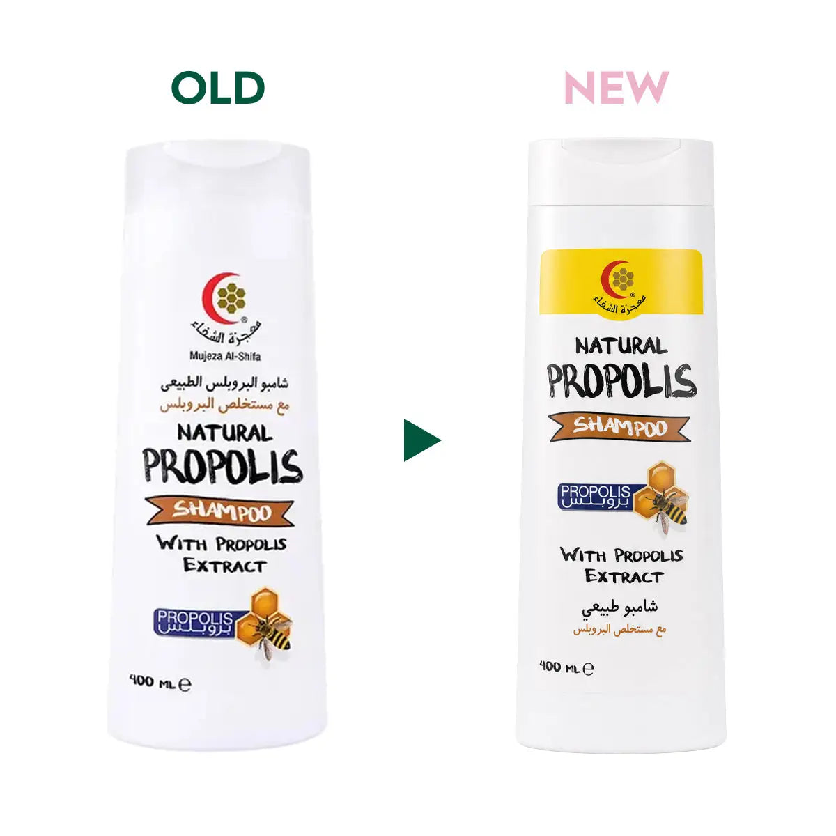 56051-Mujezat Alshifa Propolis Extract Hair Shampoo 400ml +3