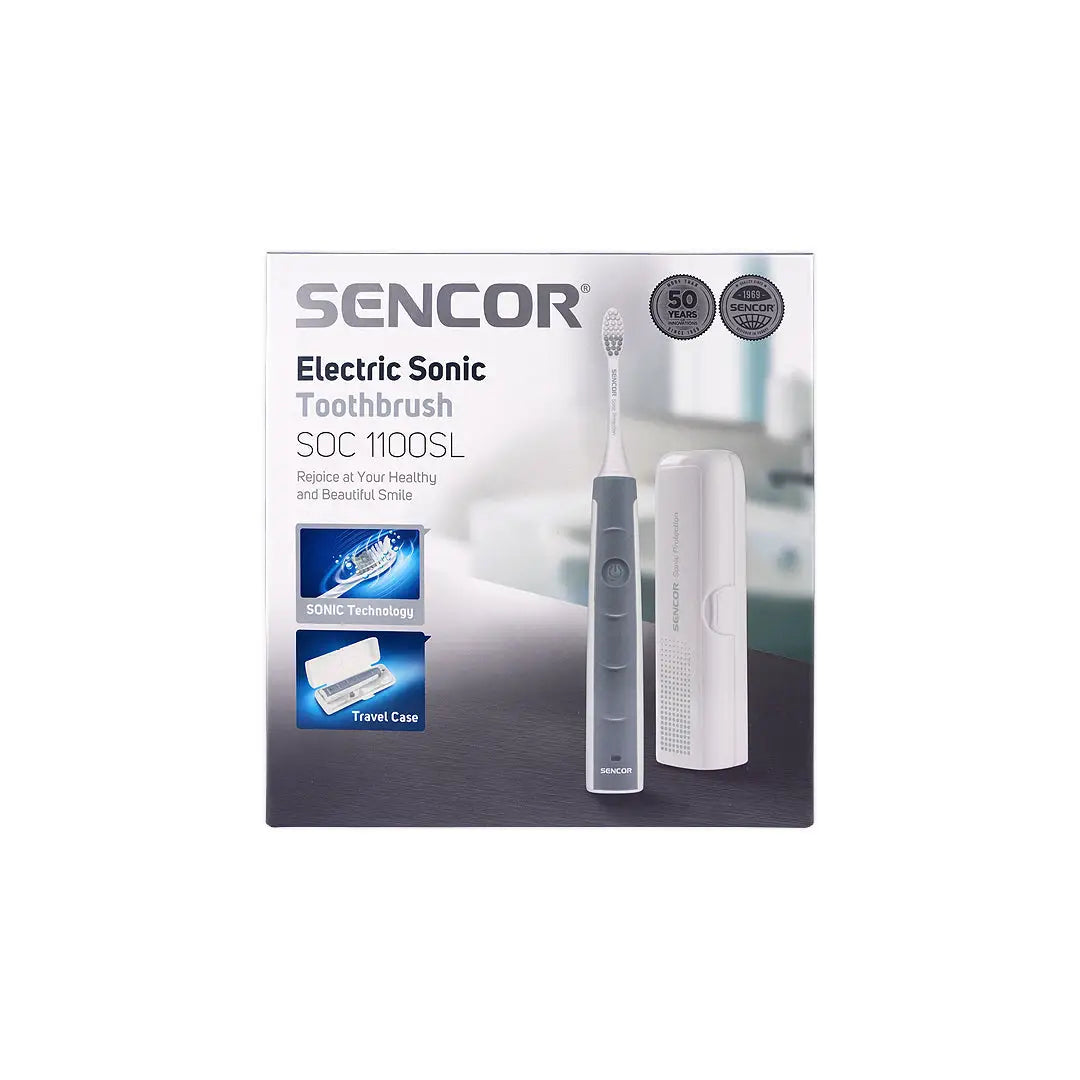 Sencor Sonic Tootbrush  With Travel Case Silver