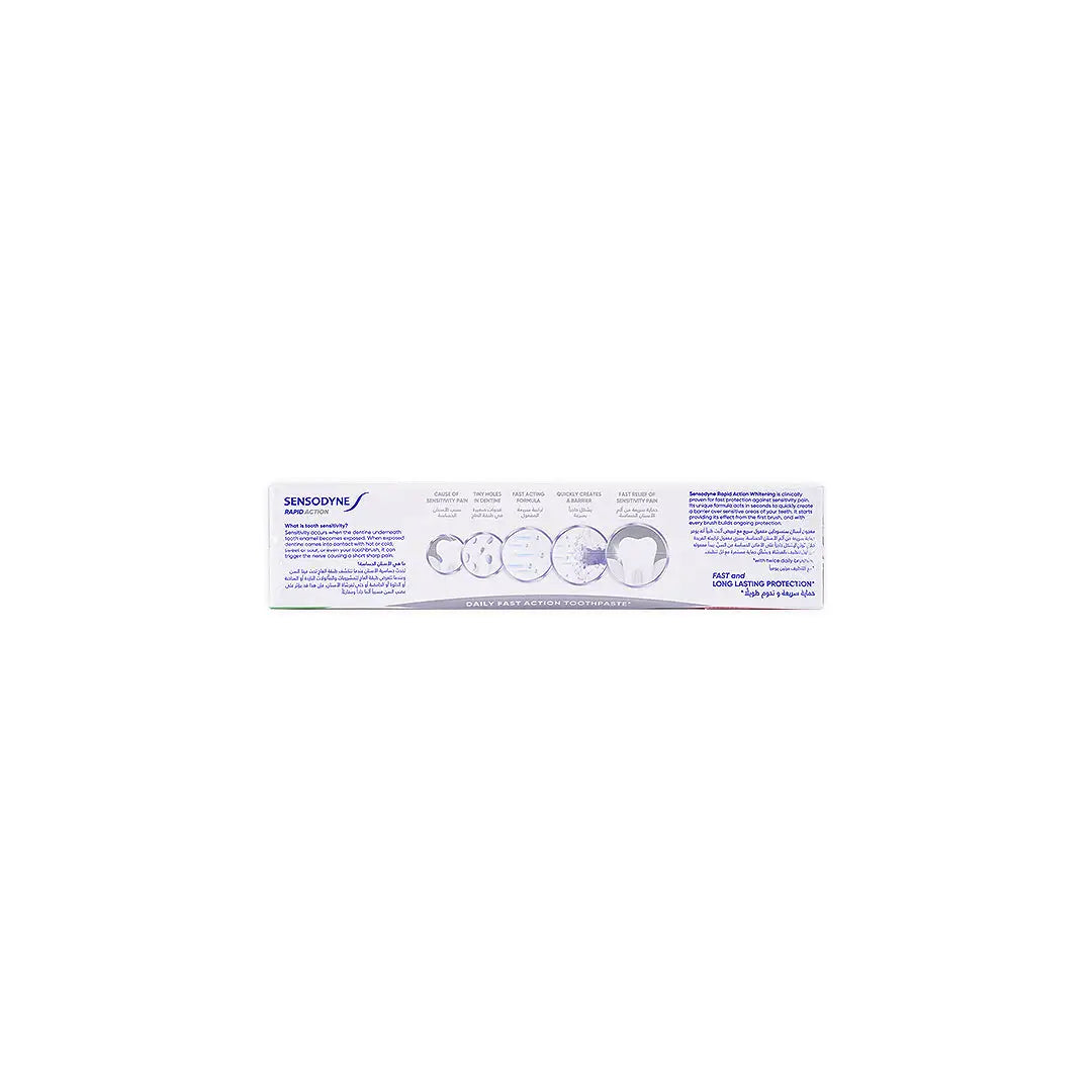 Sensodyne Rapid Action Fast Relief Toothpaste 75mx2 25% Off