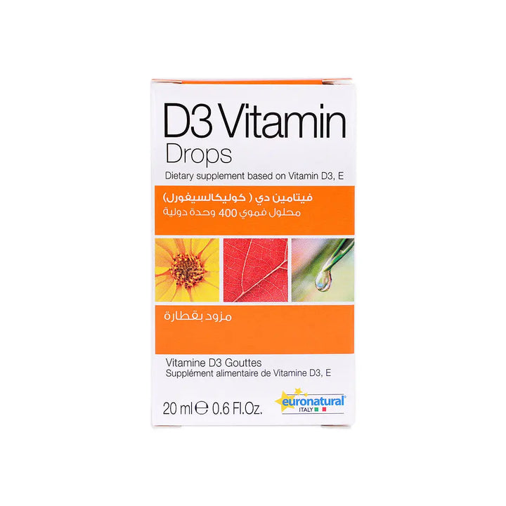 56068-Euronatural Vitamin D3 Drops 20ml +1