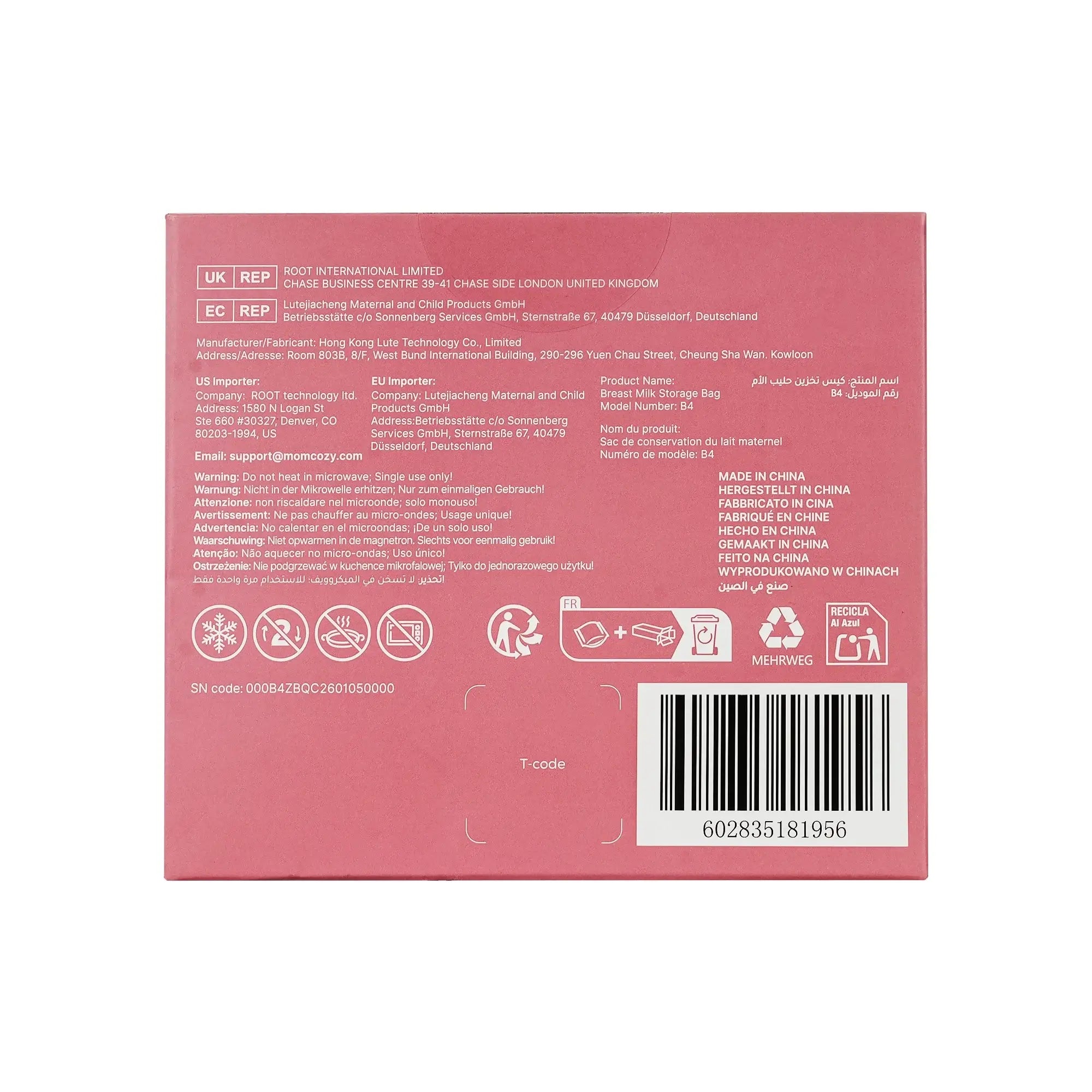 Momcozy Breastmilk Storage Bags 50Pcs