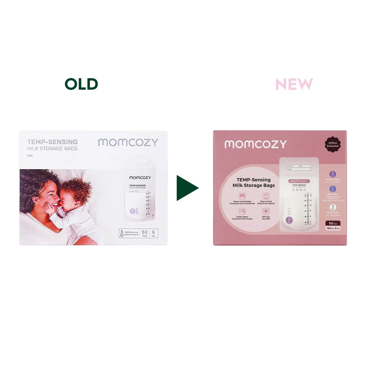 56088-Momcozy Breastmilk Storage Bags 50Pcs