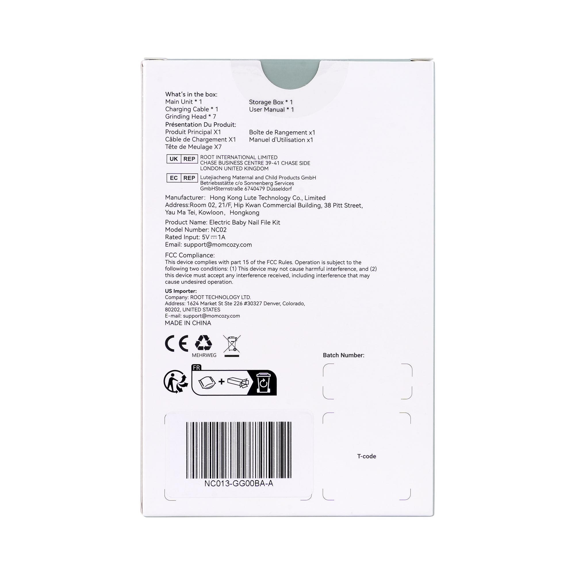 56089-Momcozy Electric Baby Nail File Kit – NC02 +3