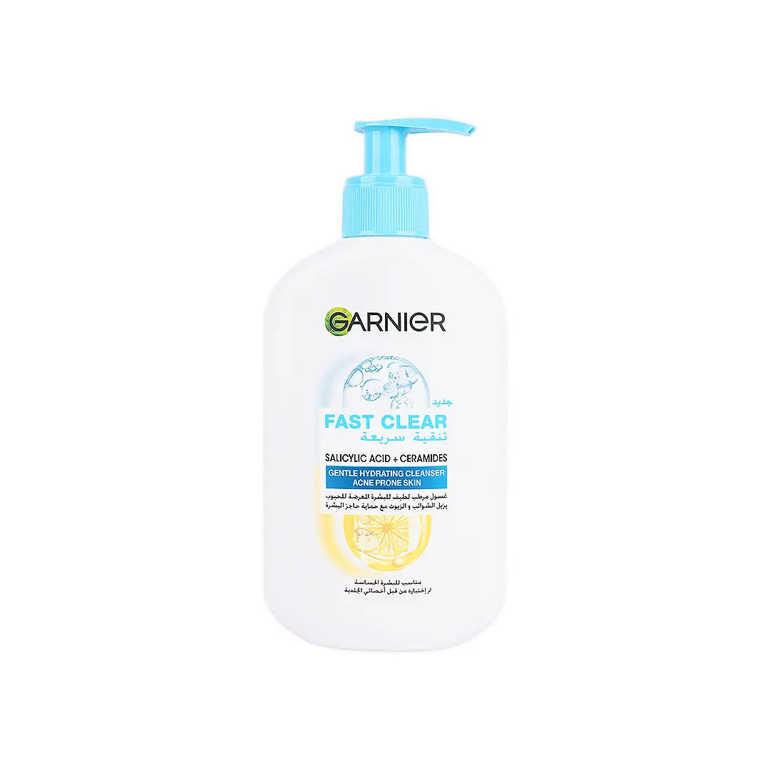 56100-Garnier Fast Clear Gentle Cleanser 250ml