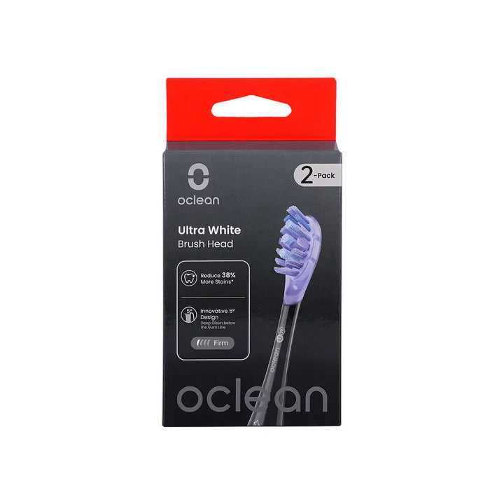 56105-Oclean X Ultra White Black Brush Head 2pcs