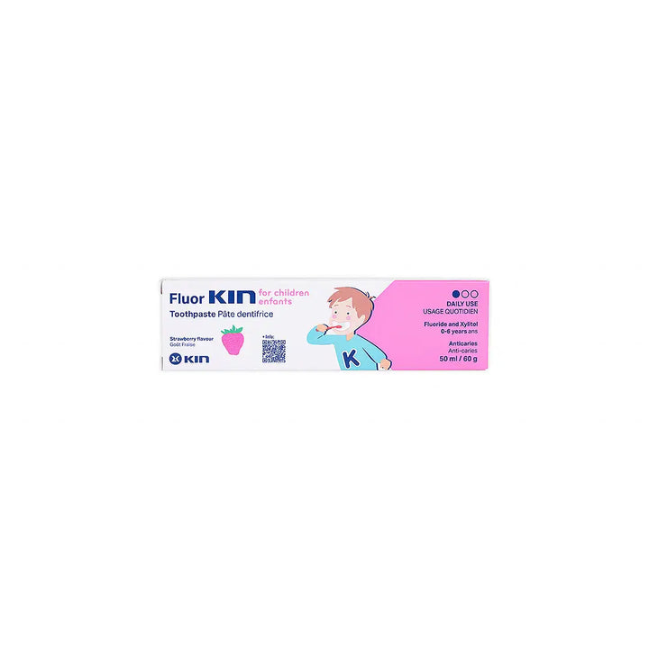 56113-FluorKIN Infantil Strawberry 0-6yrs Toothpaste 50ml +4