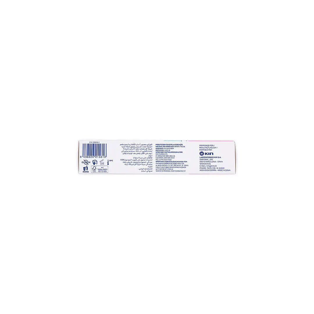 56113-FluorKIN Infantil Strawberry 0-6yrs Toothpaste 50ml +2