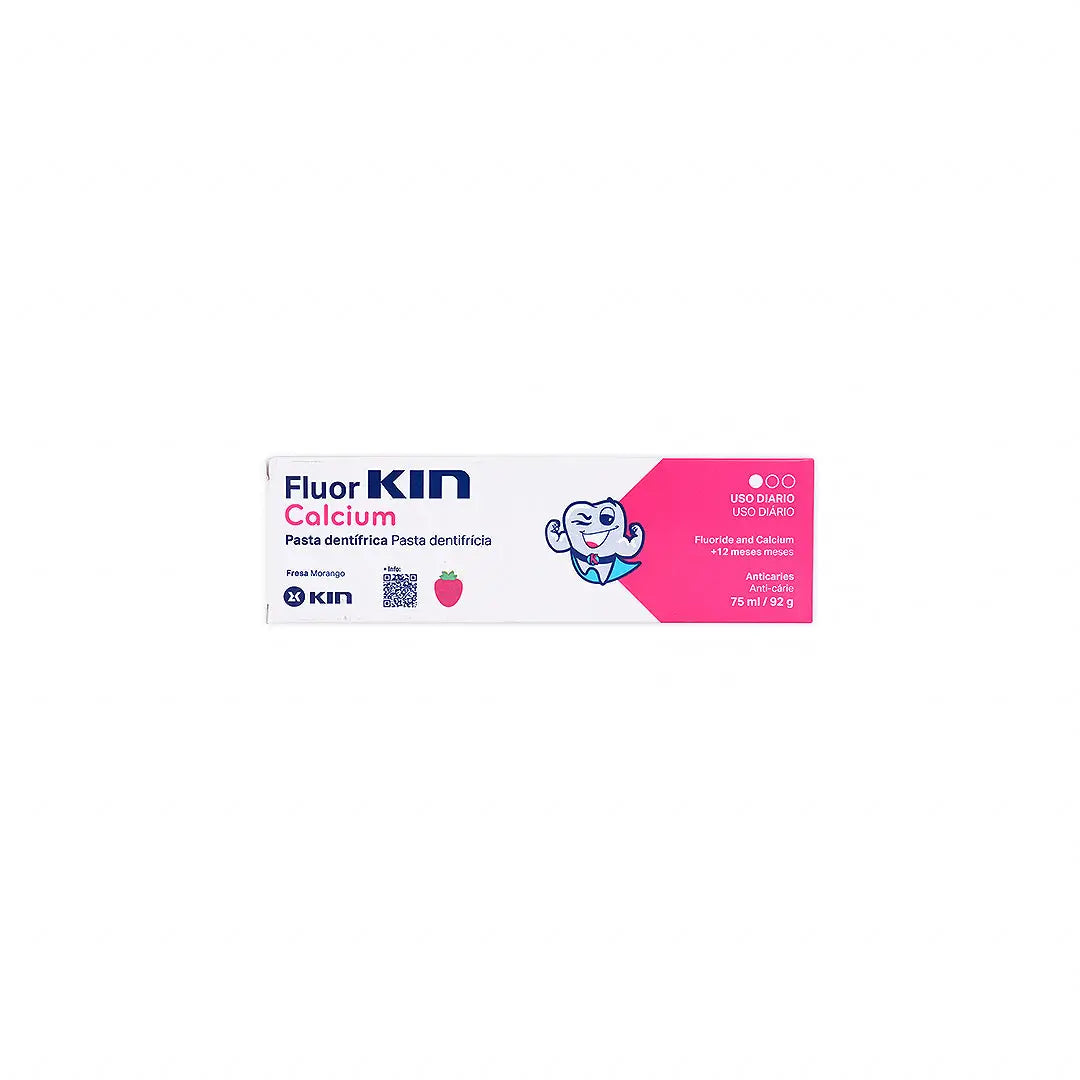 56114-FluorKIN Calcium Strawberry +12yrs Toothpaste 75ml +1