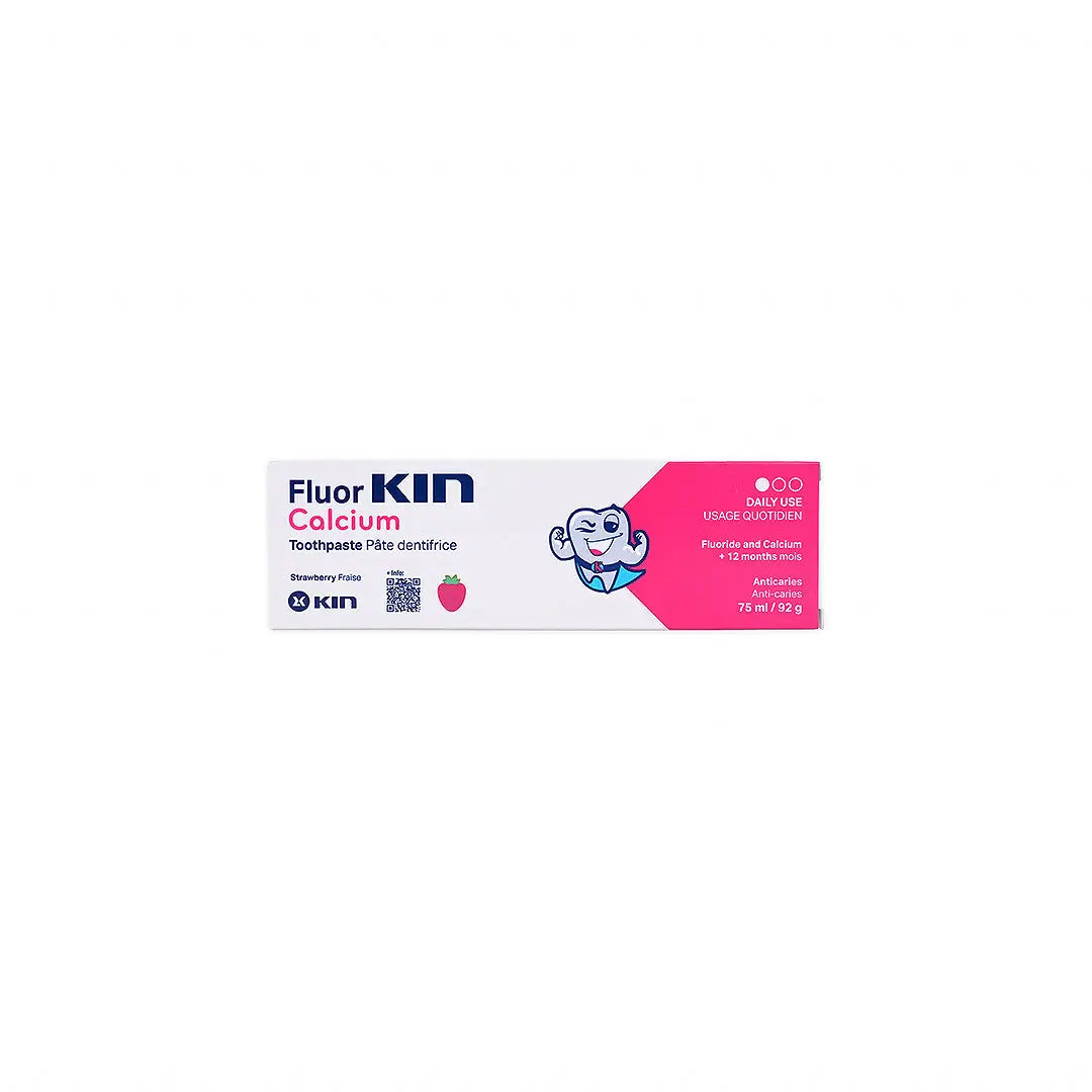 FluorKIN Calcium Strawberry +12yrs Toothpaste 75ml