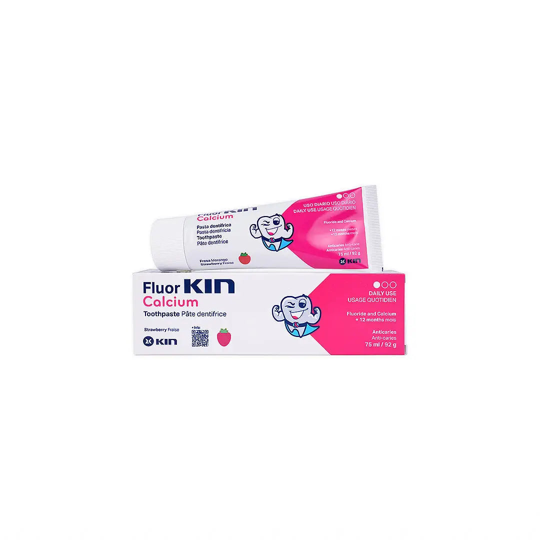 56114-FluorKIN Calcium Strawberry +12yrs Toothpaste 75ml