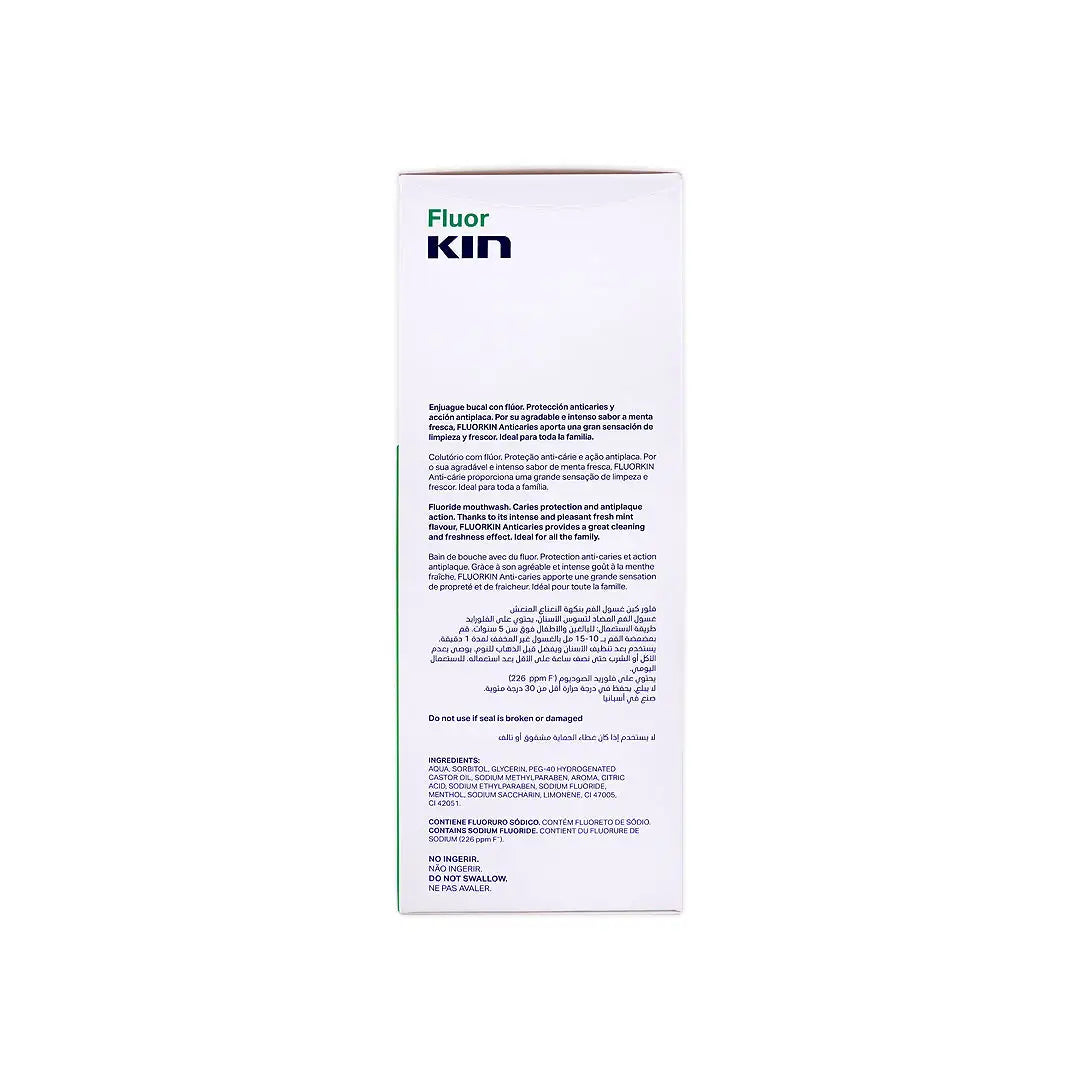 FluorKIN Anti-caries Mint Mouthwash 500ml