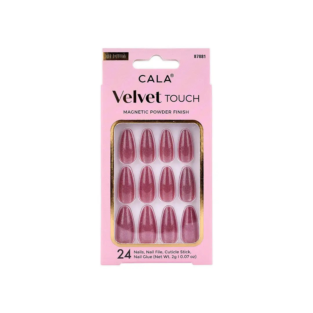 56148-Cala Nail Creations Velvet Almond 24 Pcs 87881