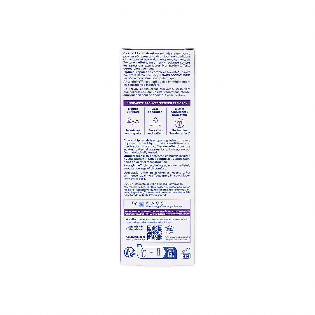 56157-Bioderma Cicabio Lip Repair Balm 10ml +4