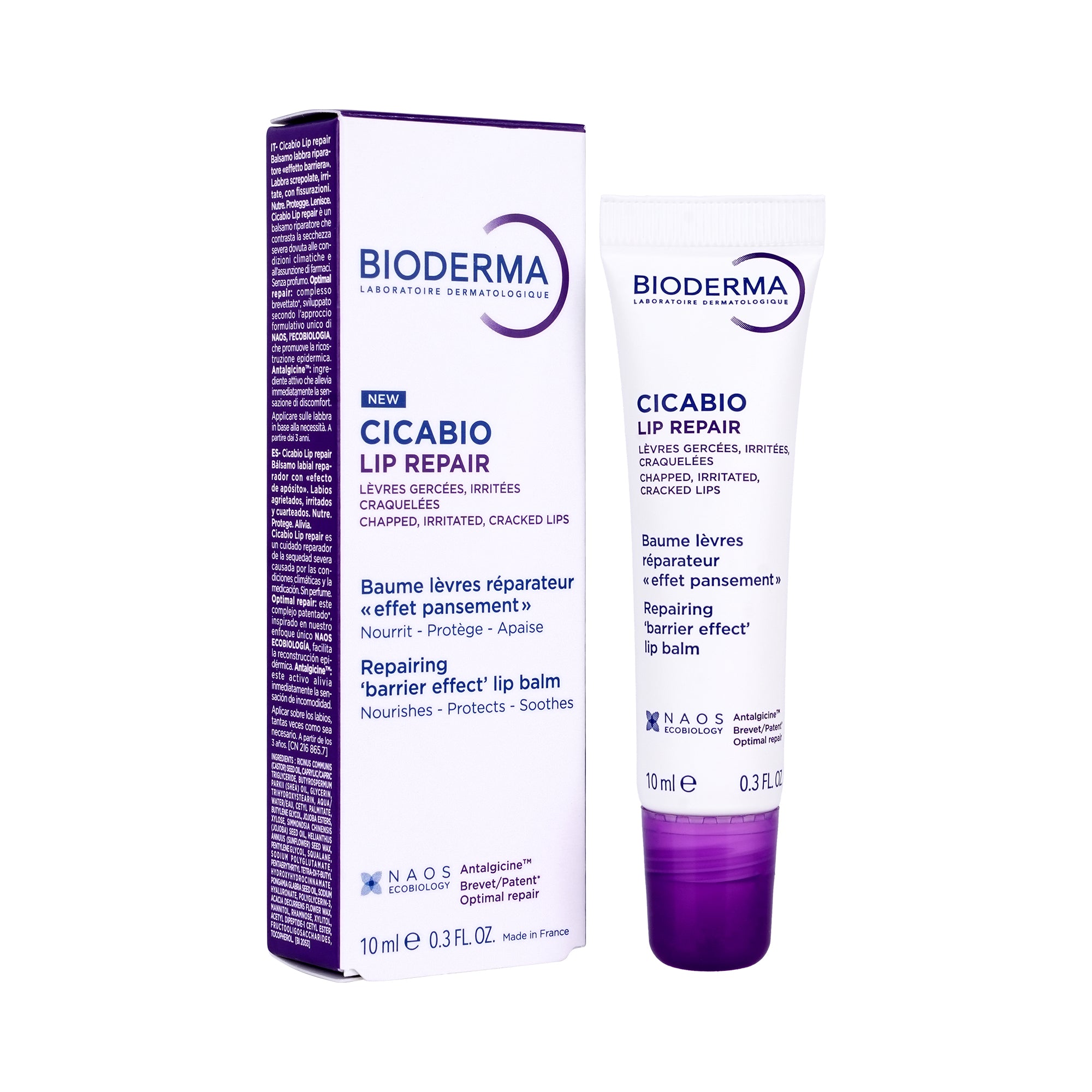 56157-Bioderma Cicabio Lip Repair Balm 10ml +1