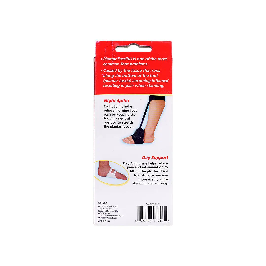 Acu-Life Plantar Fasciitis Night Splint + Arch Brace-400706A