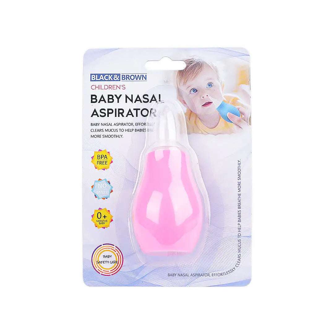 Black & Brown Baby Nasal Aspirato Manual