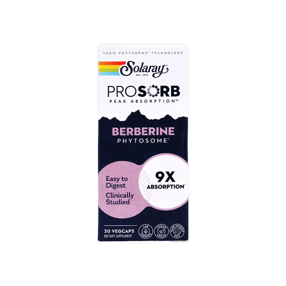 56179-Solaray Prosorb Berberine 30 Veg Caps +2