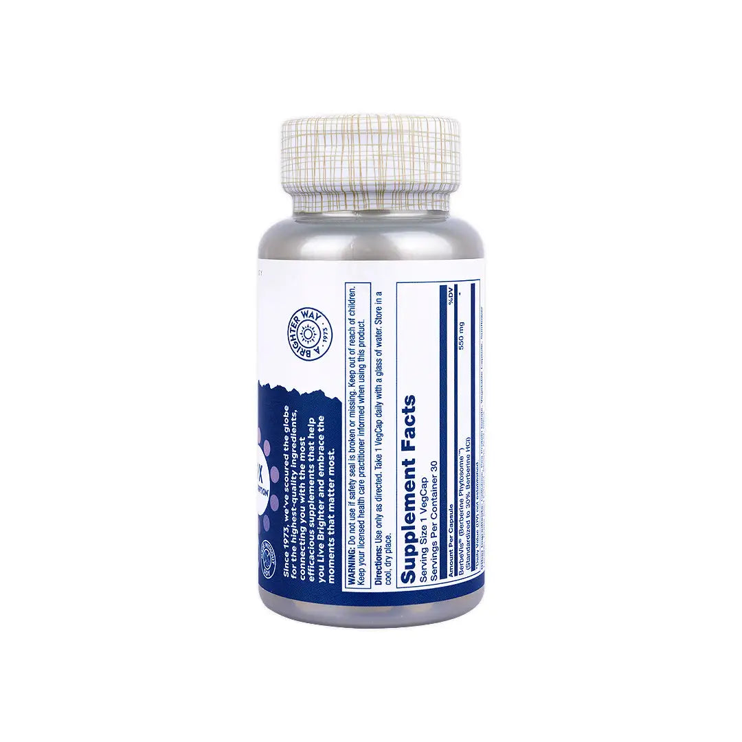 56179-Solaray Prosorb Berberine 30 Veg Caps +4