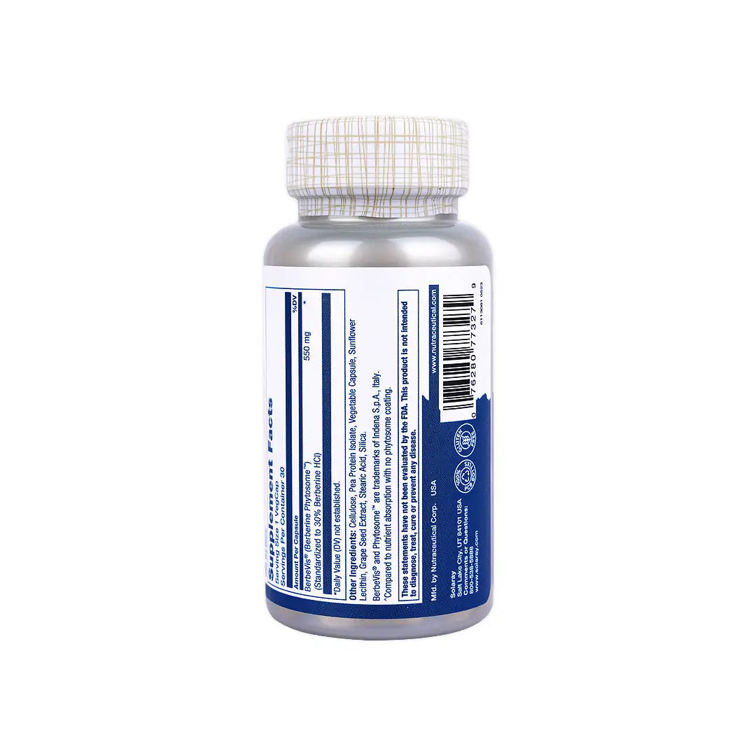 Solaray Prosorb Berberine 30 Veg Caps