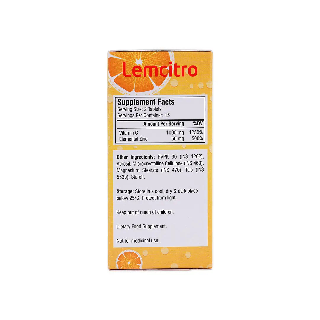 Lemcitro Vit-C & Zinc 30 tabs