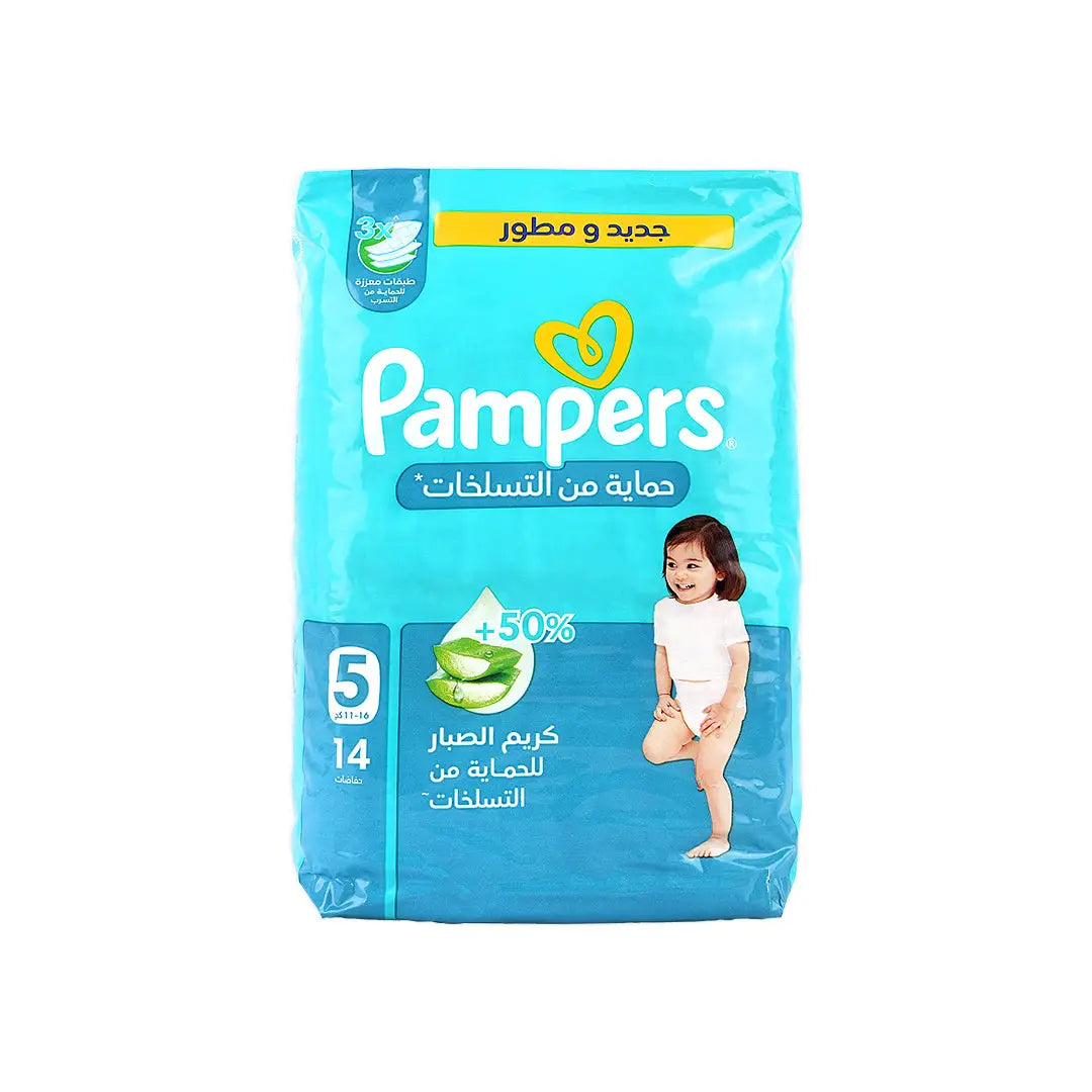 56186-Pampers Rash Protection No.5 (11-16Kg) 14Pcs +1