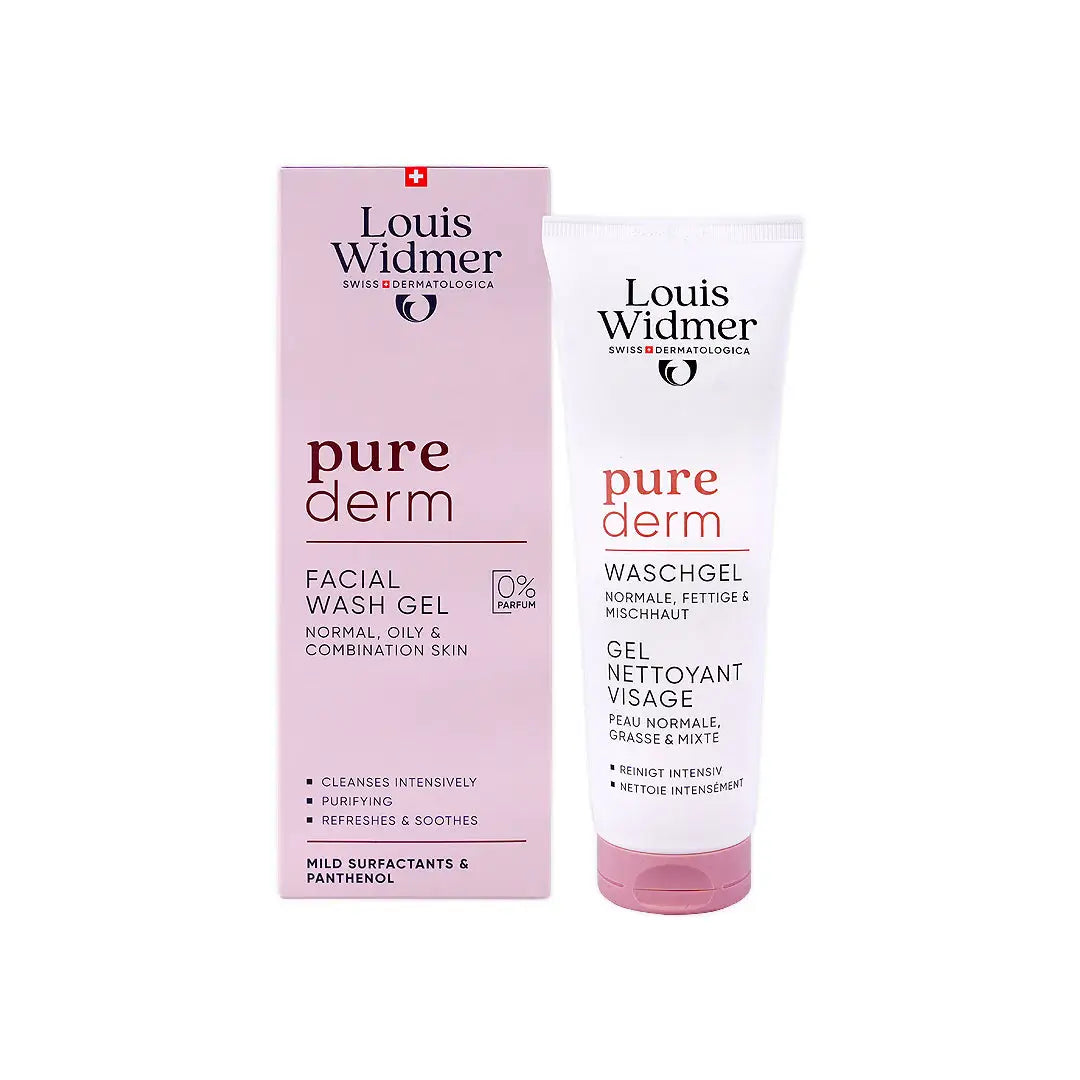 Louis Widmer Pure Derm Facial Wash Gel Non-Scented 125ml