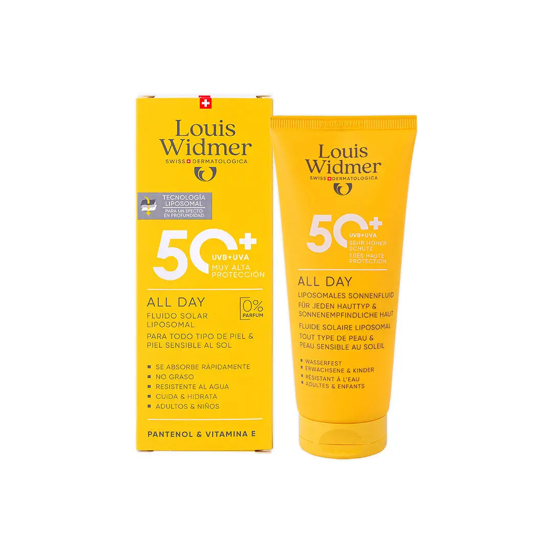 56209-Louis Widmer All Day 50+ Uvb+Uva V.H.Protection Fluid 100ml +1