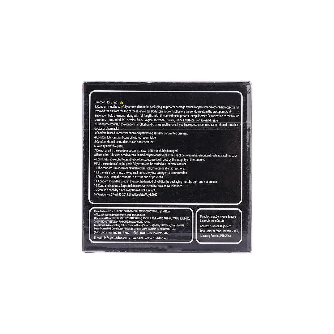 Duddoo Condom Plain Delay 3pcs