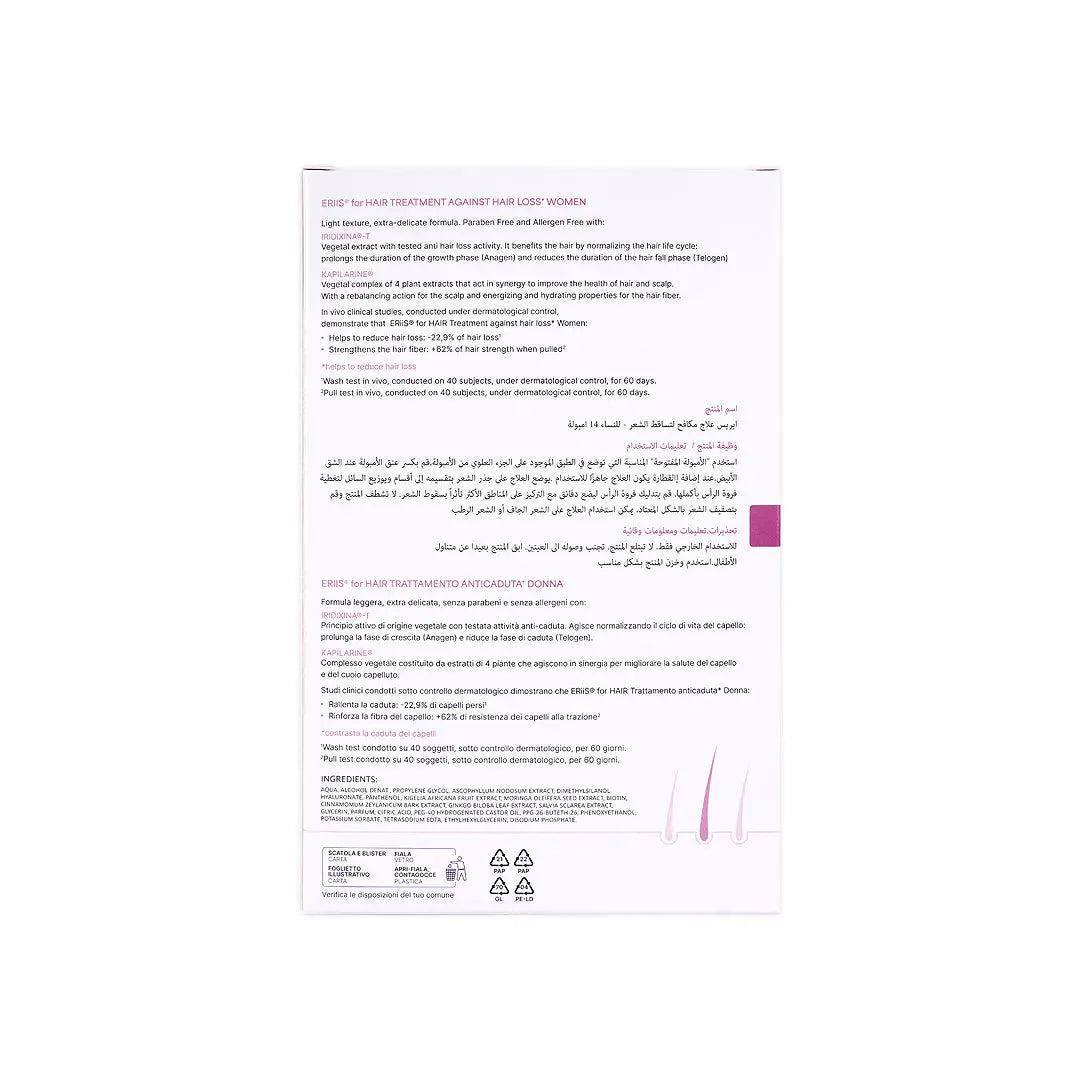 56225-Eriis For Hair Treatment Against Hair Loss 14 Ampoules-Women +3