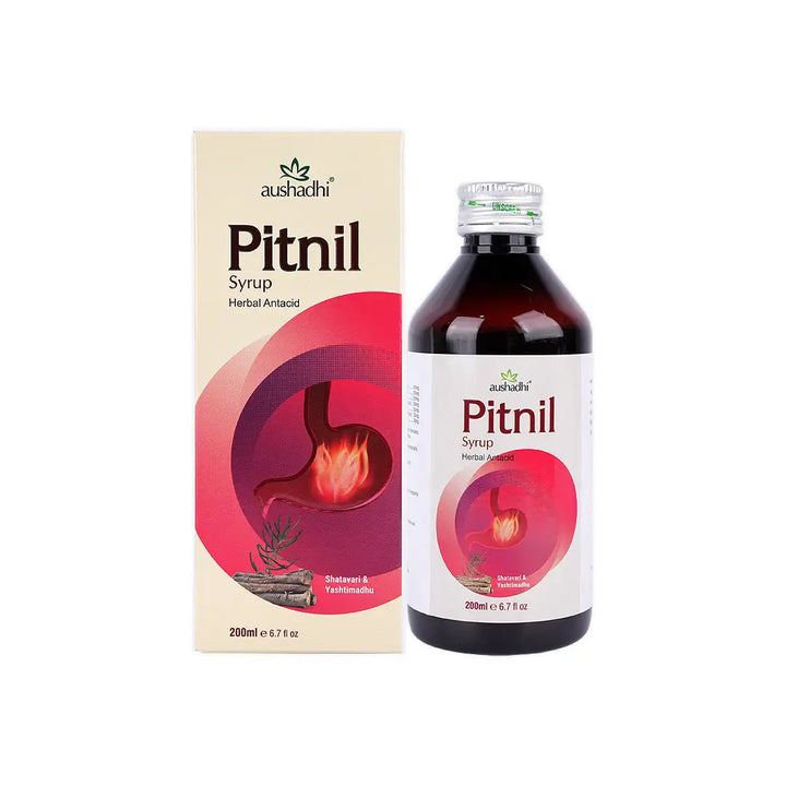 56231-Aushadhi Pitnil Herbal Antacid Syrup 200ml +1