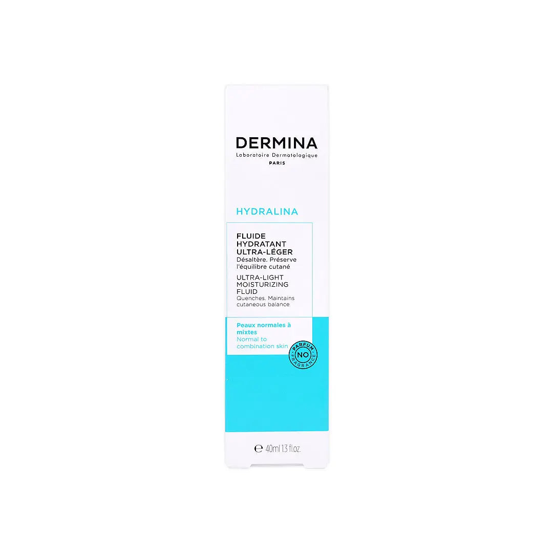 56236-Dermina Hydralina Ultra-Light Moisturizing Fluid 40ml +2
