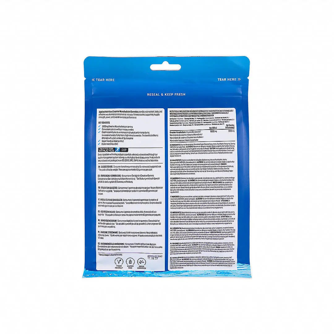 56264-Applied Creatine Gummies Raspberry 400g +3