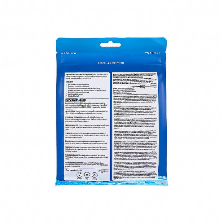 56264-Applied Creatine Gummies Raspberry 400g +3