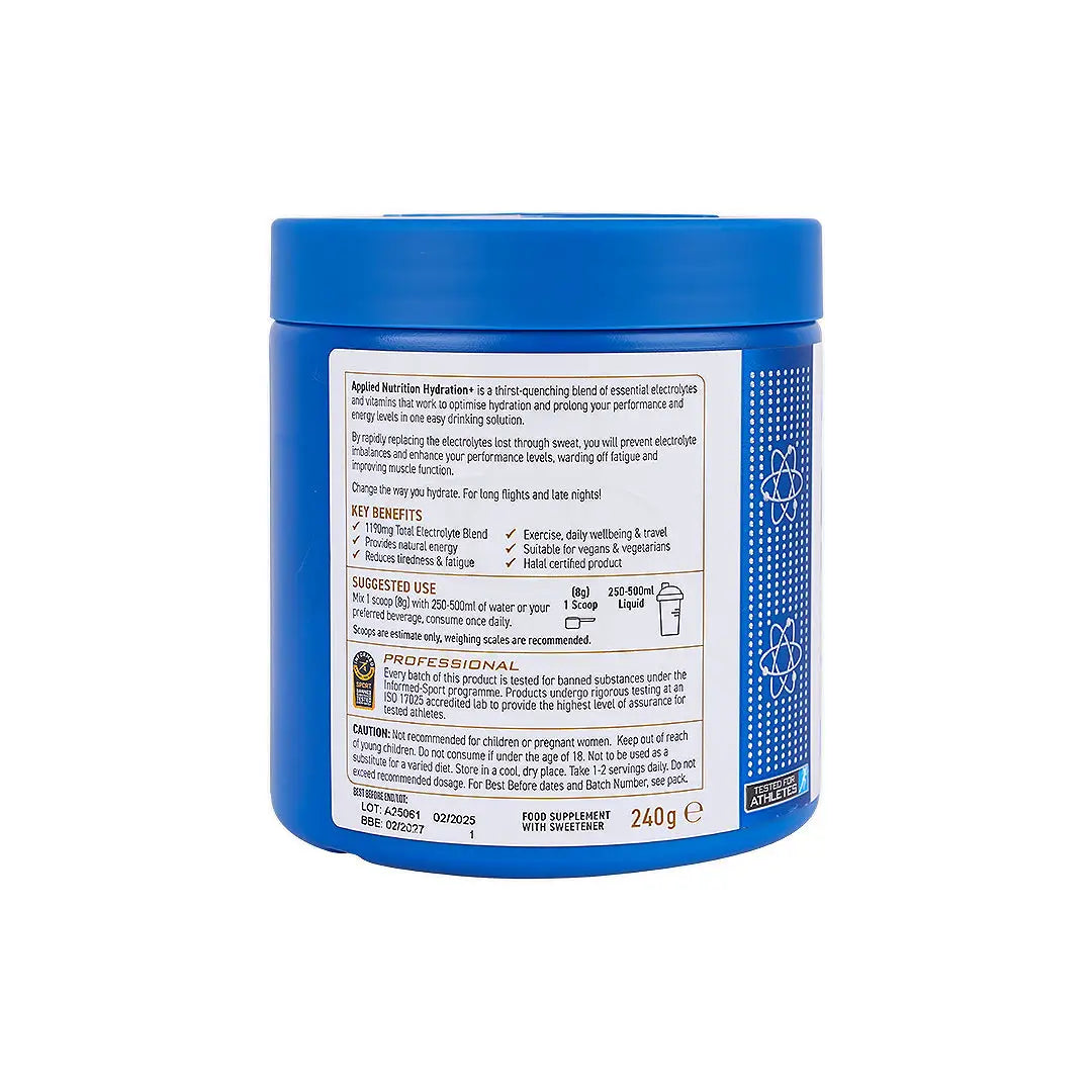 Applied Hydration + Blue Raspberry 240g