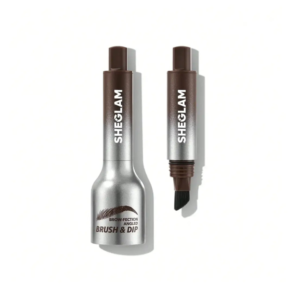 Sheglam Brow-Fection Angled Brush & Dip 1.2ml-Chocolate 