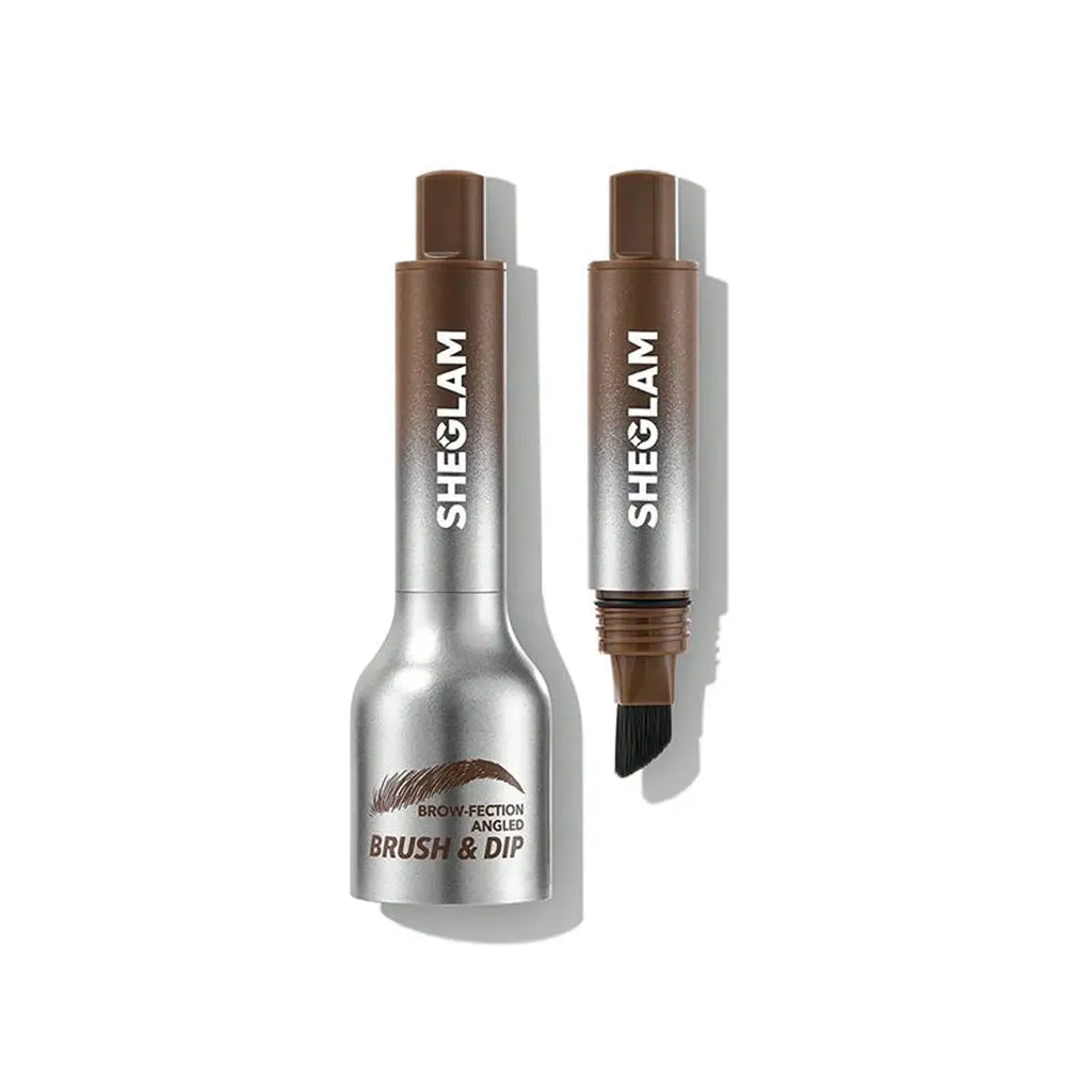 Sheglam Brow-Fection Angled Brush & Dip 1.2ml-Taupe 