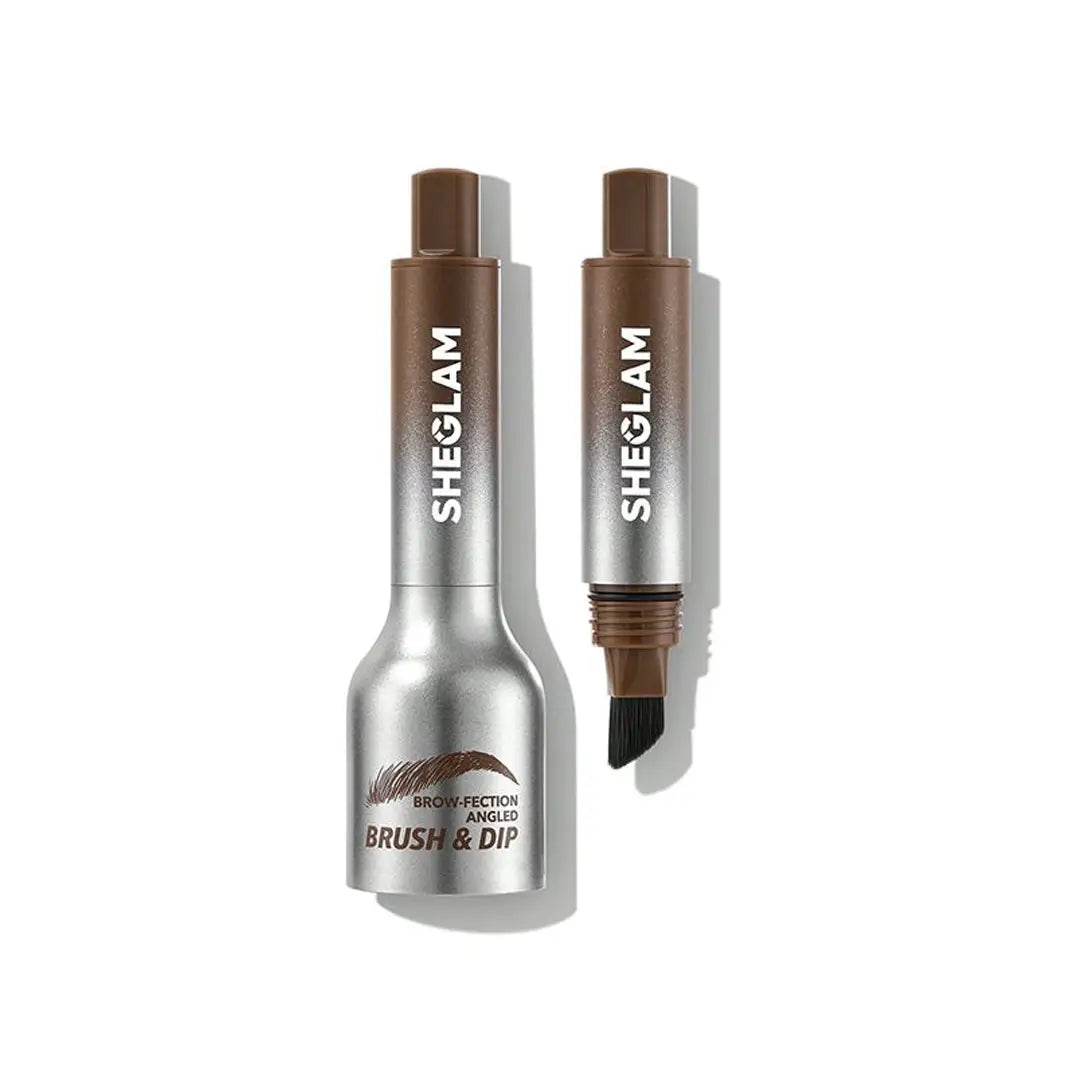 56301-Sheglam Brow-Fection Angled Brush & Dip 1.2ml-Taupe