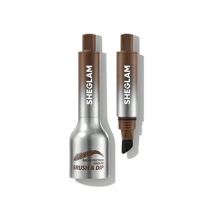 56301-Sheglam Brow-Fection Angled Brush &amp; Dip 1.2ml-Taupe