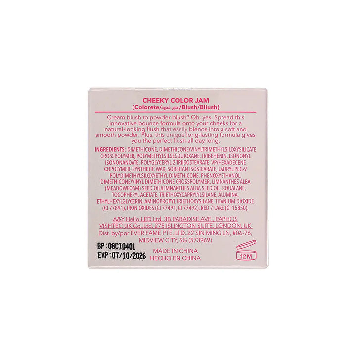 56302-Sheglam Cheeky Color Jam Blush 7.5g-Afternoon Peach +9