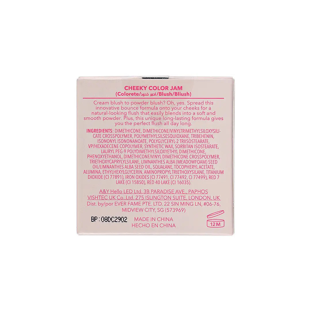 56303-Sheglam Cheeky Color Jam Blush 7.5g-Rose Meadow +7