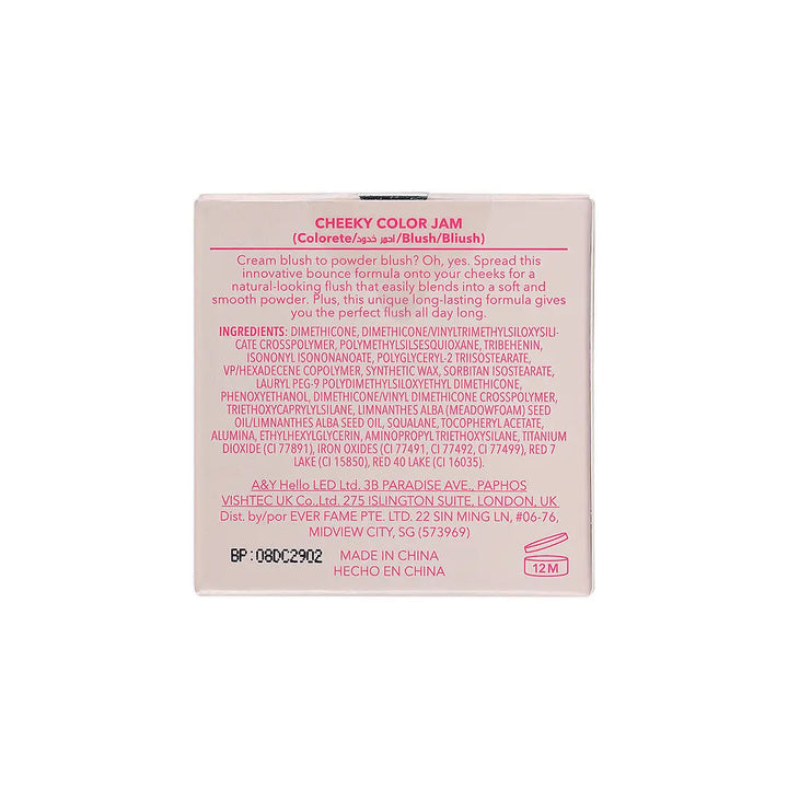 56303-Sheglam Cheeky Color Jam Blush 7.5g-Rose Meadow +7